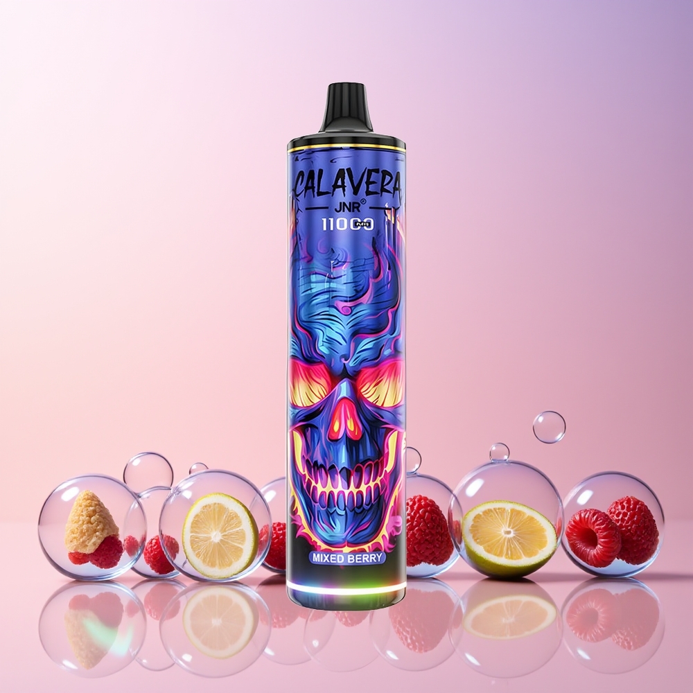 JNR Calavera 11000 Puffs Disposable Vape – 21ml E-Liquid, 850mAh Battery, Type-C Charging (Australia Wholesale) – Mixed Berry