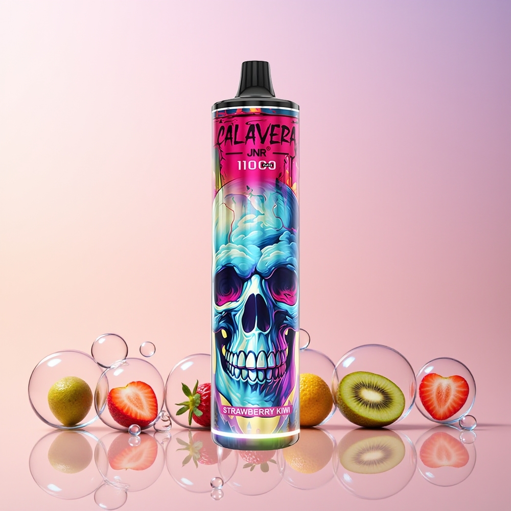 JNR Calavera 11000 Puffs Disposable Vape – 21ml E-Liquid, 850mAh Battery, Type-C Charging, Australia Wholesale (Strawberry Kiwi)