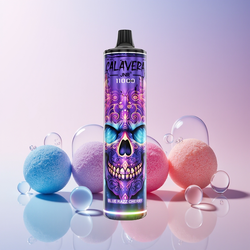 JNR Calavera 11000 Puffs Disposable Vape – 21ml E-Liquid, Type-C Charging, Australia Wholesale (Blue Razz Cherry)