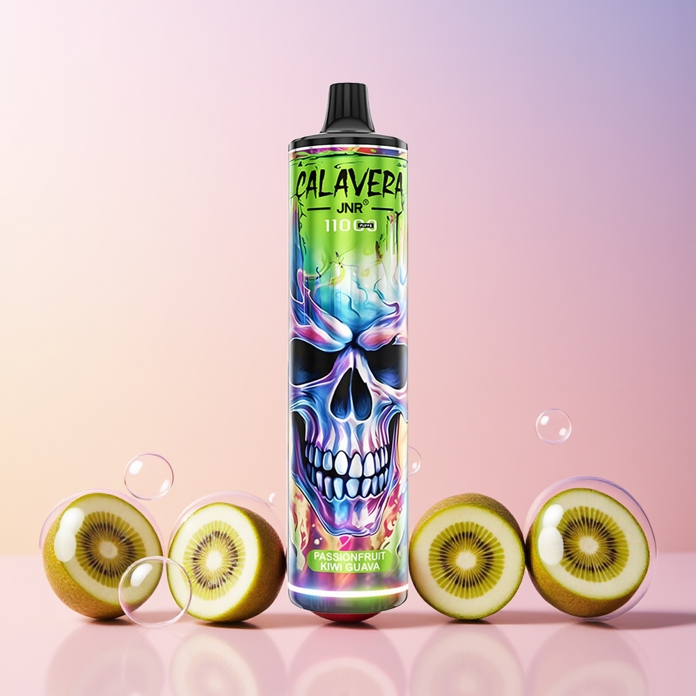JNR Calavera 11000 Puffs Disposable Vape – 21ml E-Liquid, Type-C Charging, Australia Wholesale (Passionfruit Kiwi Guava)