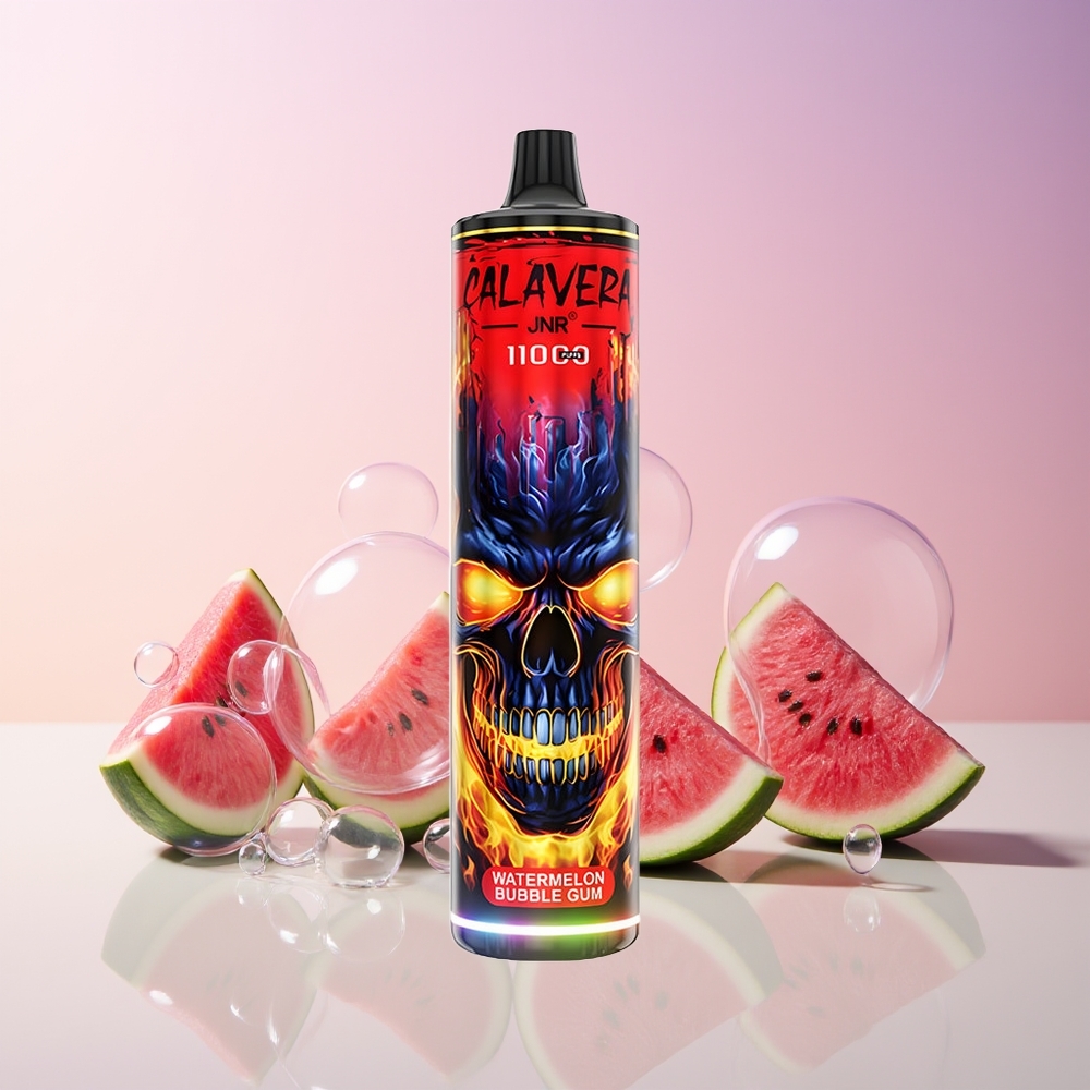 JNR Calavera 850mAh 21ml 11000 Puffs Disposable Vape – Australia Wholesale (Watermelon Bubble Gum)