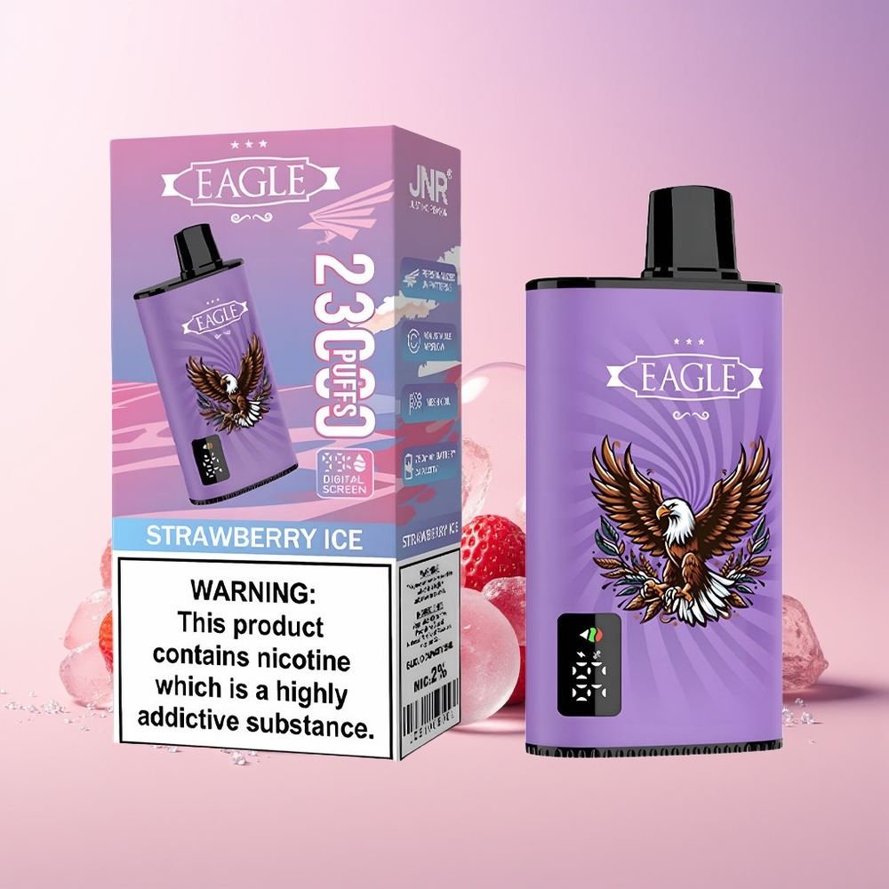 Australia Wholesale JNR EAGLE Smart 23000 Puffs Disposable Vape – 25mL, 2% Nicotine, Digital Screen, Type-C Charging