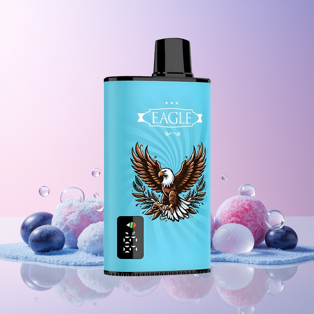 JNR EAGLE Smart 23000 Puffs Disposable Vape – 25mL, Digital Screen, Type-C, Australia Wholesale (Blueberry Ice)