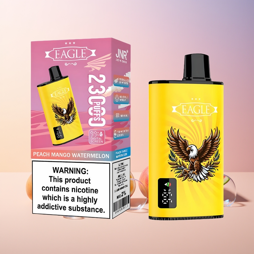 JNR EAGLE Smart 23000 Puffs Disposable Vape – 25ml e-Liquid, Digital Screen, Type-C Charging | Australia Wholesale