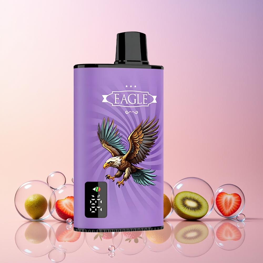JNR EAGLE Smart 23000 Puffs Disposable Vape – 25ml e-Liquid, Digital Screen, Type-C Charging, Mesh Coil | Australia Wholesale (Strawberry Kiwi)
