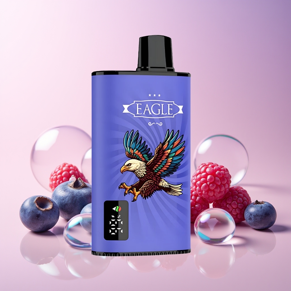 JNR EAGLE Smart 23000 Puffs Disposable Vape – Digital Screen, Adjustable Airflow, Type-C Charging | Australia Wholesale (Blueberry Raspberry Cherry)