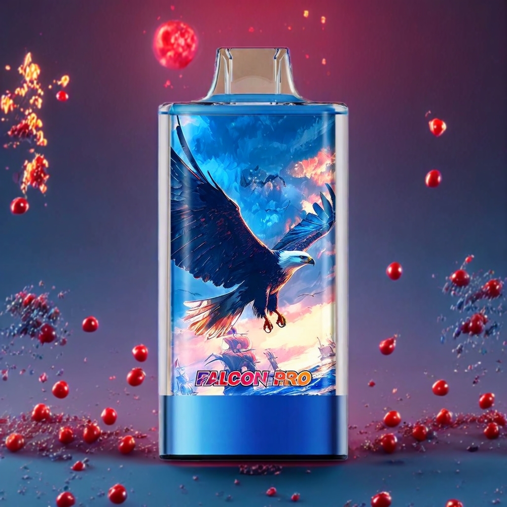JNR Falcon Pro 28000 Puffs Australia Wholesale – 30mL E-liquid, Dual Mesh Coil, Smart Screen, Type-C Charging (Blue Razz Cherry)
