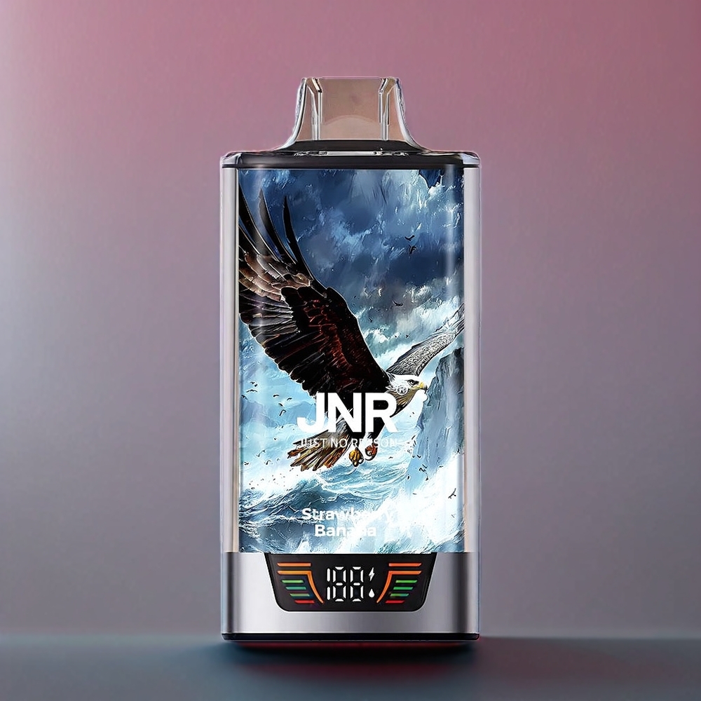 JNR Falcon Pro 28000 Puffs – Dual Mesh Coil, Smart Screen, Type-C Charging | Australia Wholesale (Strawberry Banana)