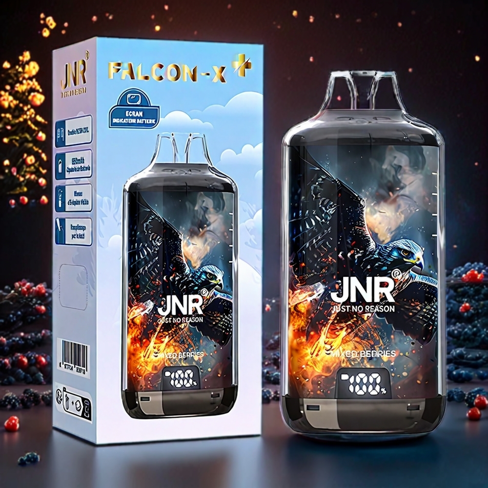 JNR Falcon X⁺ 28000 Puffs Refillable Vape - 950mAh Battery, Dual Mesh Coil, Australia Wholesale