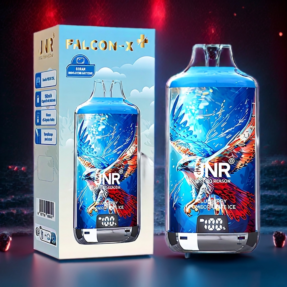 JNR Falcon X⁺ 28000 Puffs - Refillable with Visible E-Liquid & Battery Screen | Australia Wholesale
