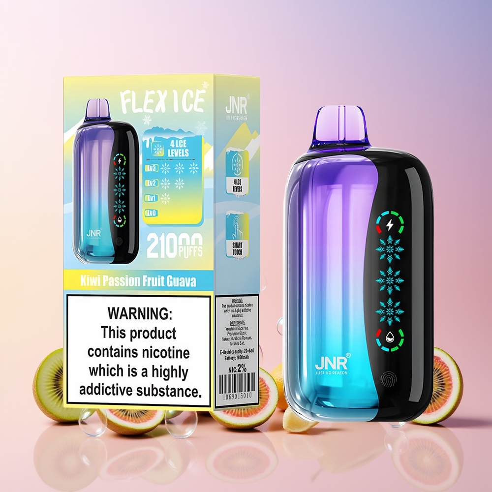 Australia Wholesale JNR Flex Ice 21000 Puffs Disposable Vape – Adjustable Ice, 26mL, Dual Mesh, Type-C