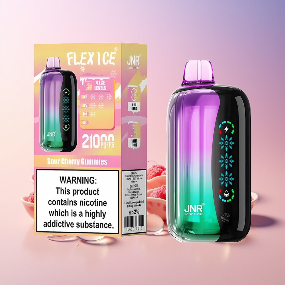 JNR Flex Ice 21000 Puffs Disposable Vape – Touch Screen, Ice Adjustable, 26mL (Australia Wholesale)