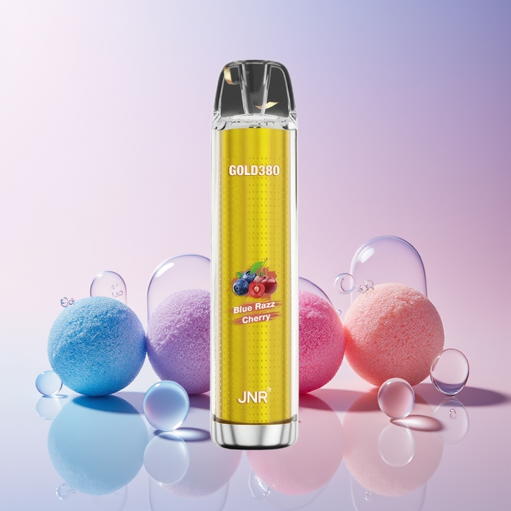 JNR Glod380 6000 Puffs | 1500mAh Mesh Coil Disposable Vape – Australia Wholesale (Blue Razz Cherry)
