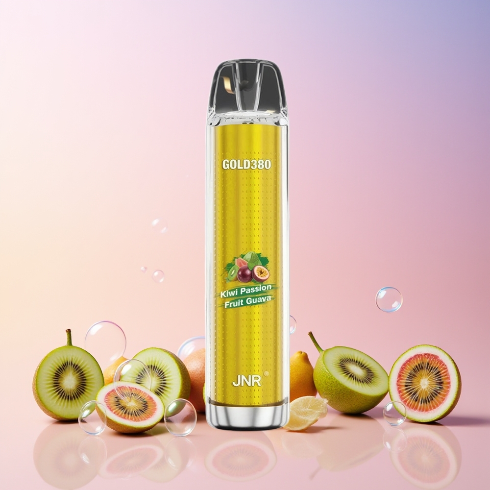 JNR Glod380 6000 Puffs Disposable Vape – 13mL E-Liquid, 1500mAh Battery (Kiwi Passion Fruit Guava) | Australia Wholesale