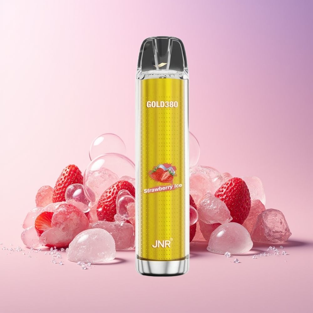 JNR Glod380 6000 Puffs Disposable Vape – 13mL e-Liquid, 1500mAh Battery, 1.0ohm Mesh Coil (Strawberry Ice) | Australia Wholesale