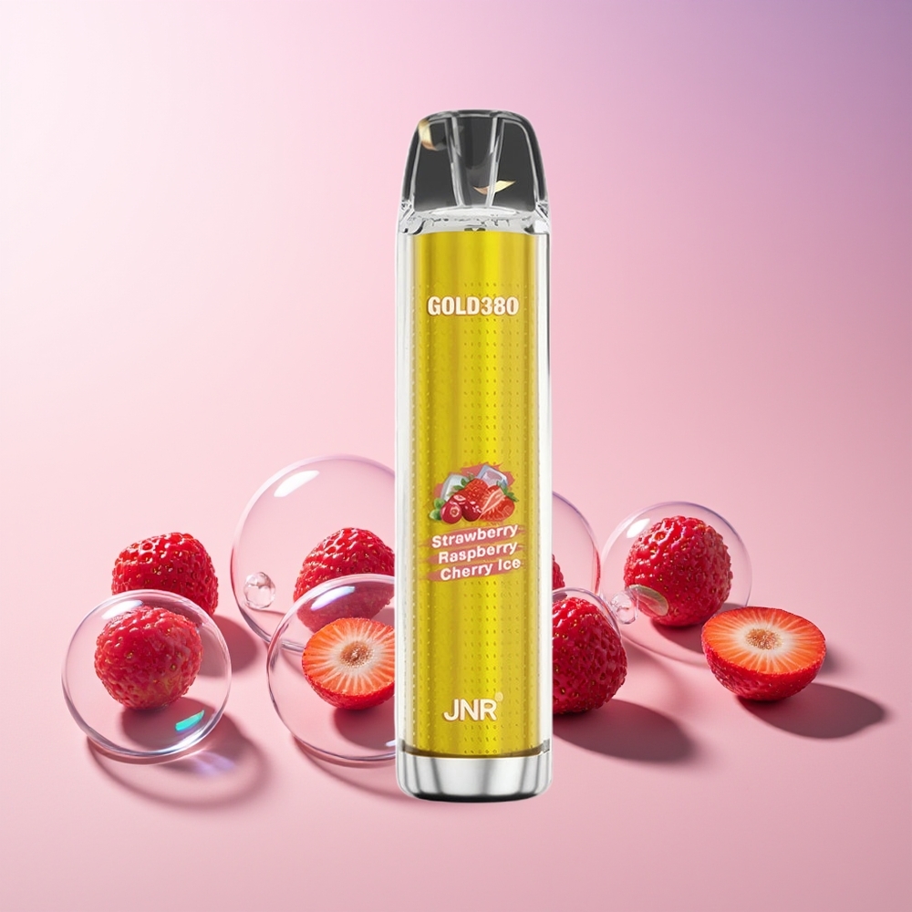 JNR Glod380 6000 Puffs Disposable Vape – 13ml e-Liquid, 1500mAh Battery, Australia Wholesale (Strawberry Raspberry, 0%/2%/5% Nicotine)