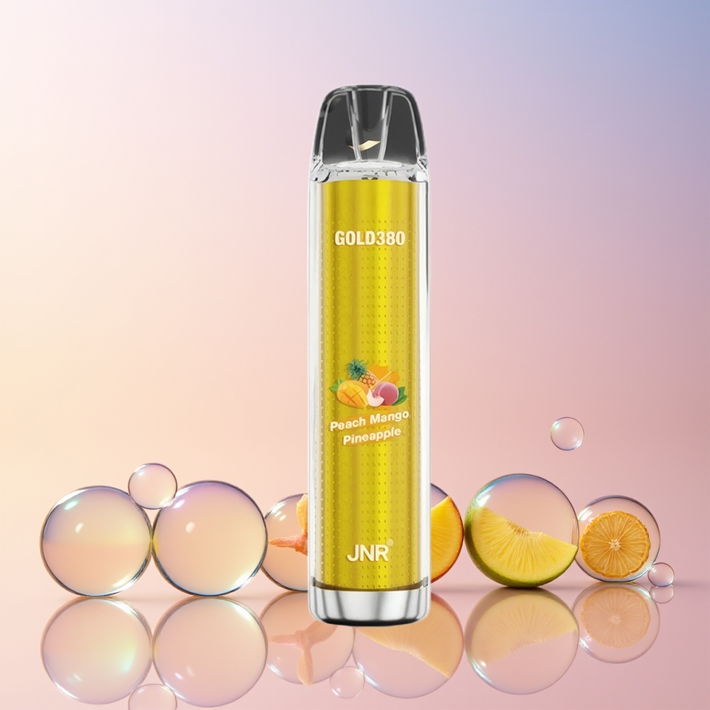 JNR Glod380 6000 Puffs Disposable Vape – 1500mAh Mesh Coil, Peach Mango Pineapple (0%/2%/5% Nicotine) | Australia Wholesale