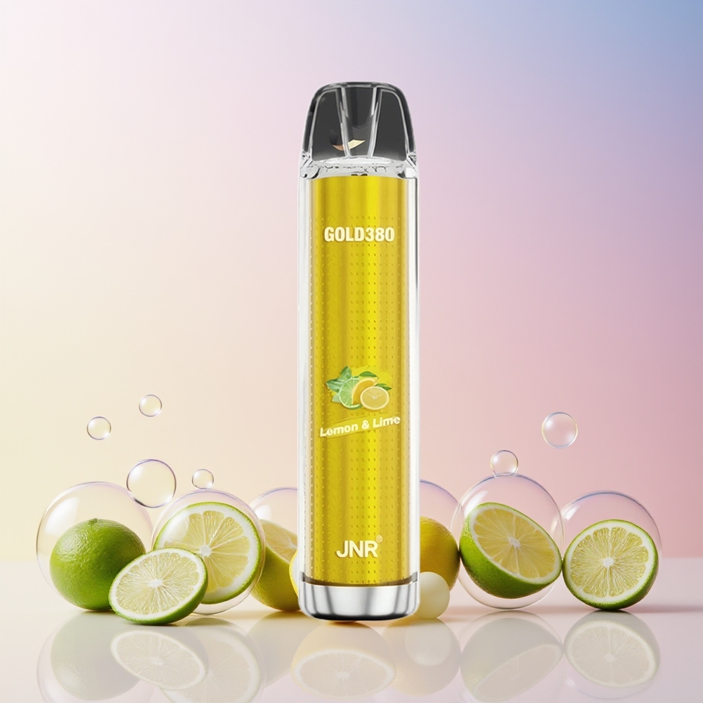 JNR Gold380 Australia Wholesale – 6000 Puffs Disposable Vape (1500mAh, 13mL, 0/2/5% Nicotine) – Lemon Lime