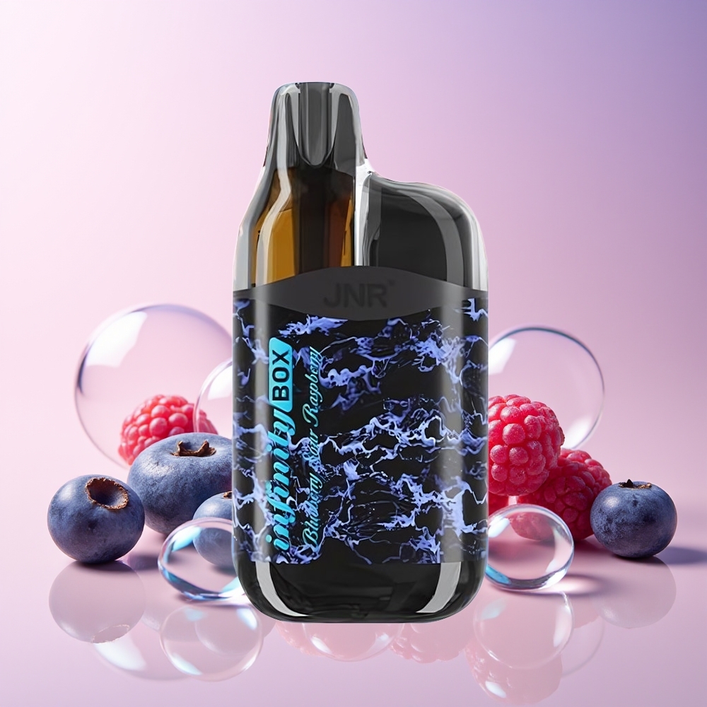JNR Infinity Box 10700 Puffs Disposable Vape – 2200mAh Battery, 15mL E-Liquid, No Charging, Australia Wholesale (Blueberry Sour Raspberry, 2% Nicotine)