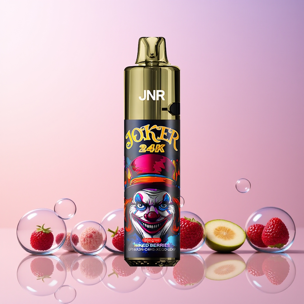 JNR Joker 24K Puffs Refillable Disposable Vape – 24000 Puffs | 2% Nicotine | Visible E-Liquid | Type-C Charging | Australia Wholesale | Mixed Berries