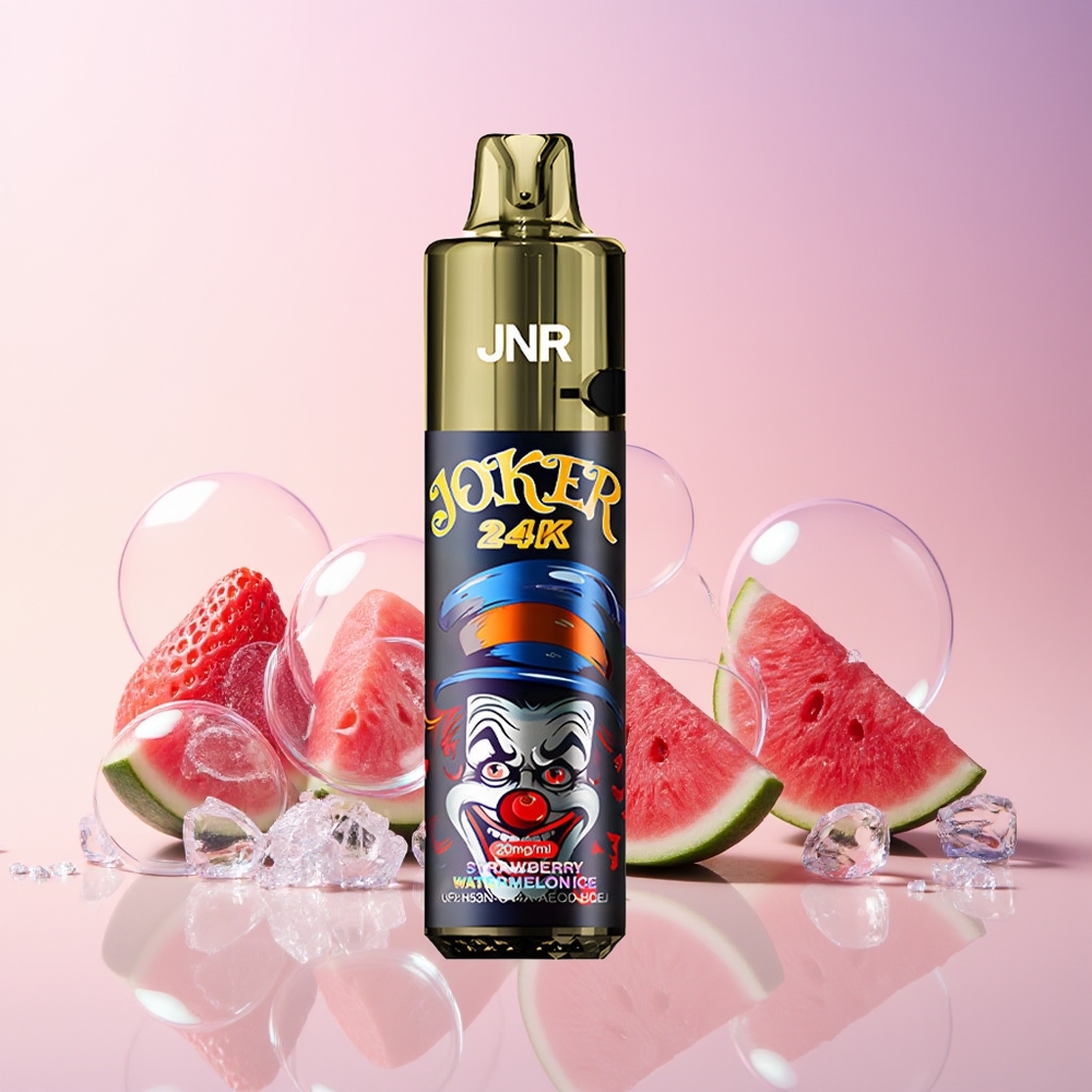 JNR Joker 24K Puffs Strawberry Watermelon Ice – 10ml Refillable Pod, 800mAh Battery, Type-C Charging | Australia Wholesale