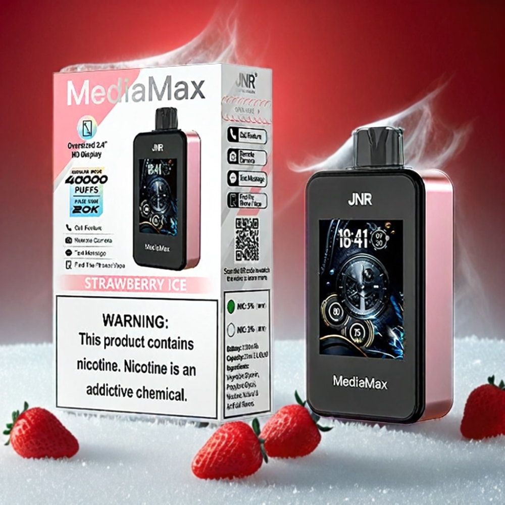 JNR MediaMax 40000 Puffs Vape - Strawberry Ice
JNR MediaMax 40000 Puffs - Australia Wholesale