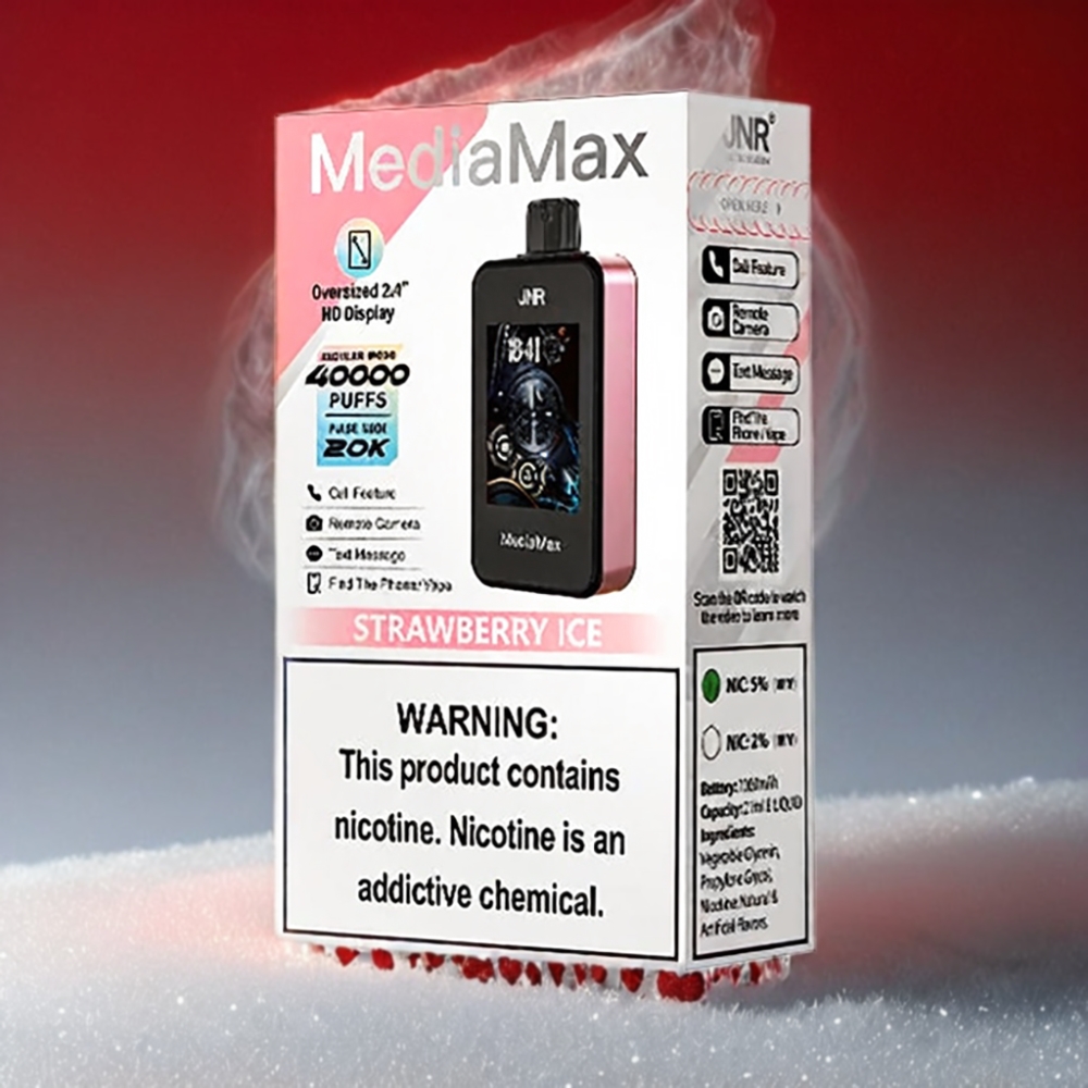JNR MediaMax 40000 Puffs Vape - Strawberry Ice
JNR MediaMax 40000 Puffs - Australia Wholesale