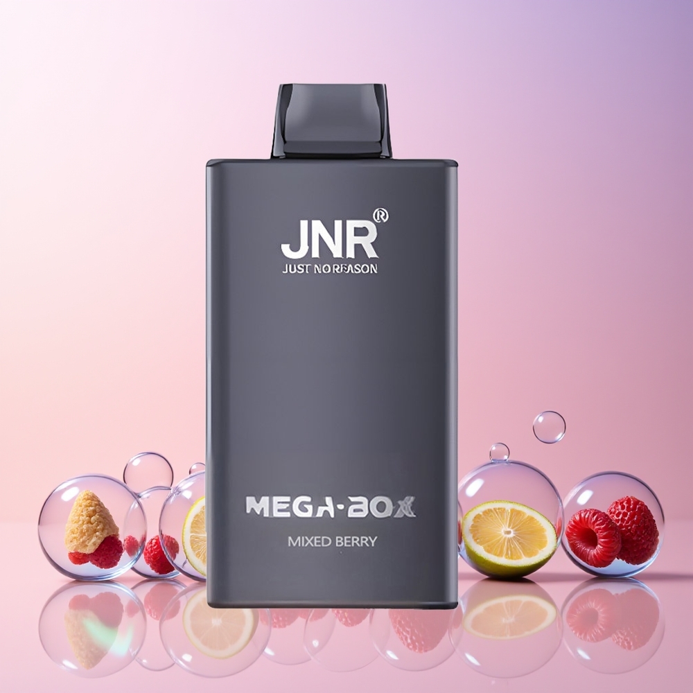 JNR Mega Box 25000 Puffs Australia Wholesale – Mixed Berry | 30mL E-Liquid, 850mAh, Type-C Charge