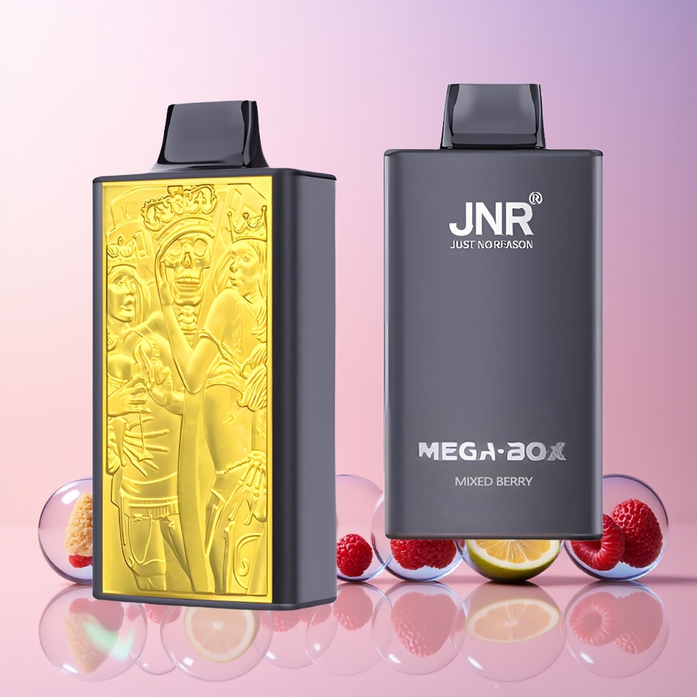 JNR Mega Box 25000 Puffs Australia Wholesale – Mixed Berry | 30mL E-Liquid, 850mAh, Type-C Charge