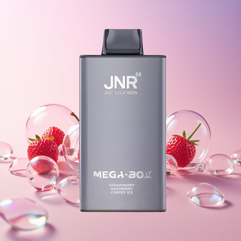 JNR Mega Box 25000 Puffs Disposable Vape – 30mL E-Liquid, 850mAh, Type-C Charge, Australia Wholesale (Strawberry Raspberry Cherry Ice)
