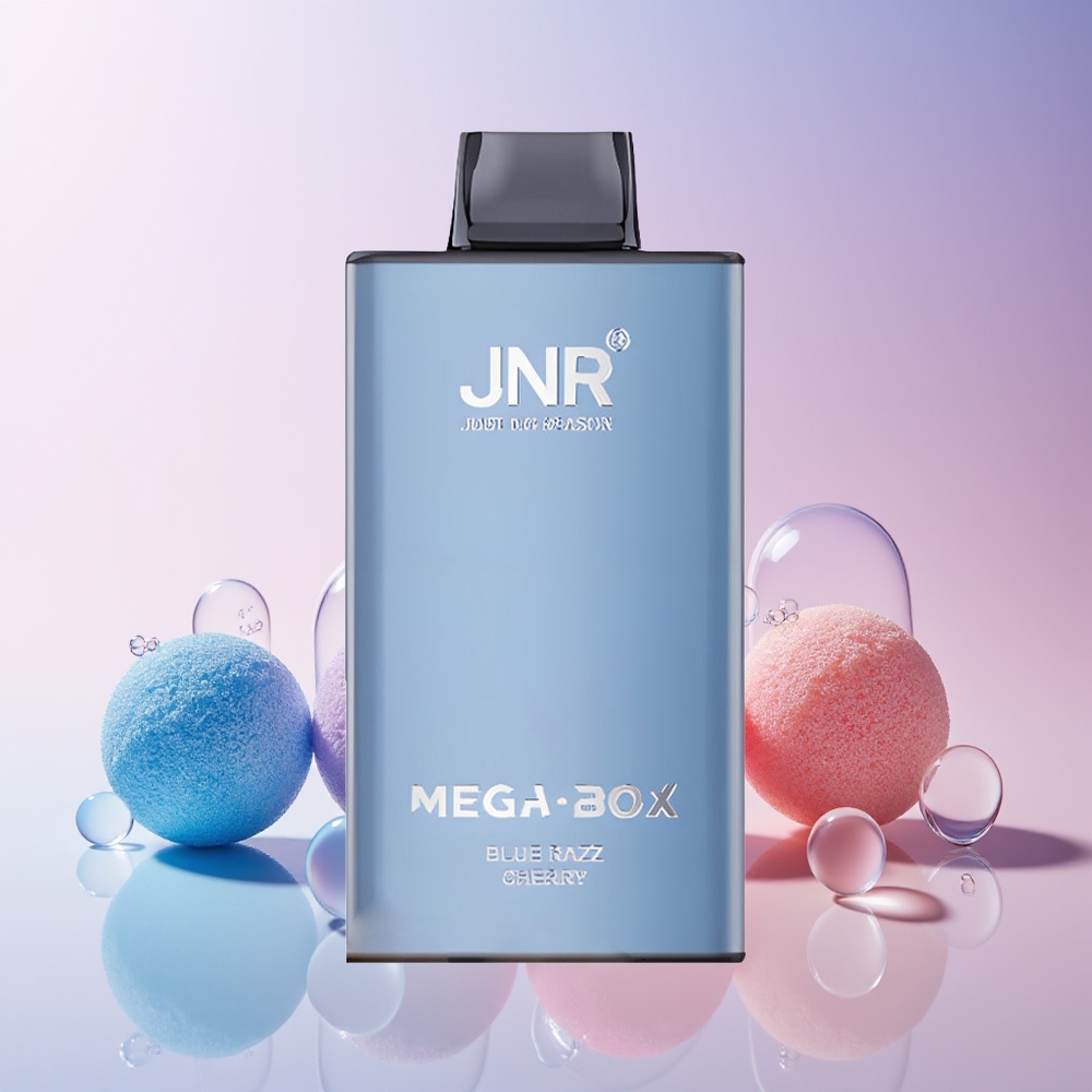 JNR Mega Box 25000 Puffs Disposable Vape – 30ml E-Liquid, Dual Mesh Coil, Type-C Charge | Australia Wholesale (Blue Razz Cherry)