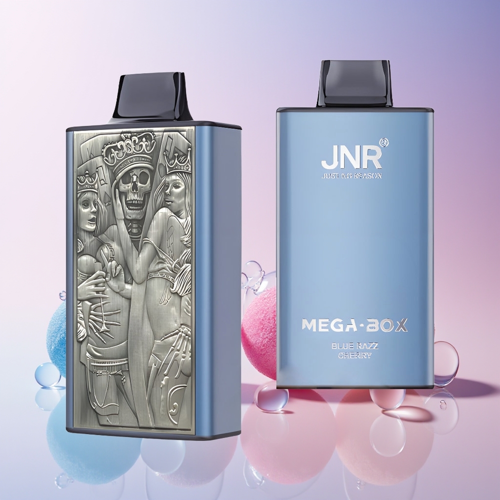 JNR Mega Box 25000 Puffs Disposable Vape – 30ml E-Liquid, Dual Mesh Coil, Type-C Charge | Australia Wholesale (Blue Razz Cherry)