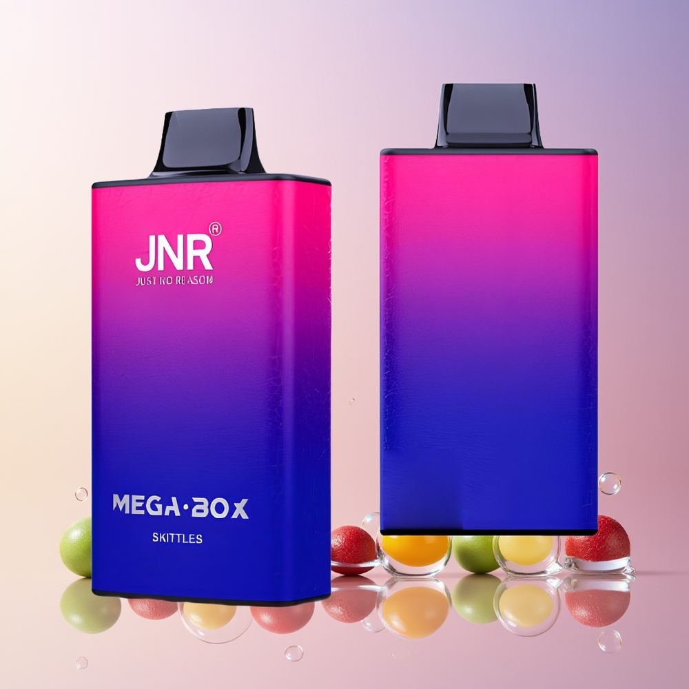 JNR Mega Box 25000 Puffs Disposable Vape – 30ml E-Liquid, Dual Mesh Coil, Type-C Charge | Australia Wholesale (Skittles Flavor)