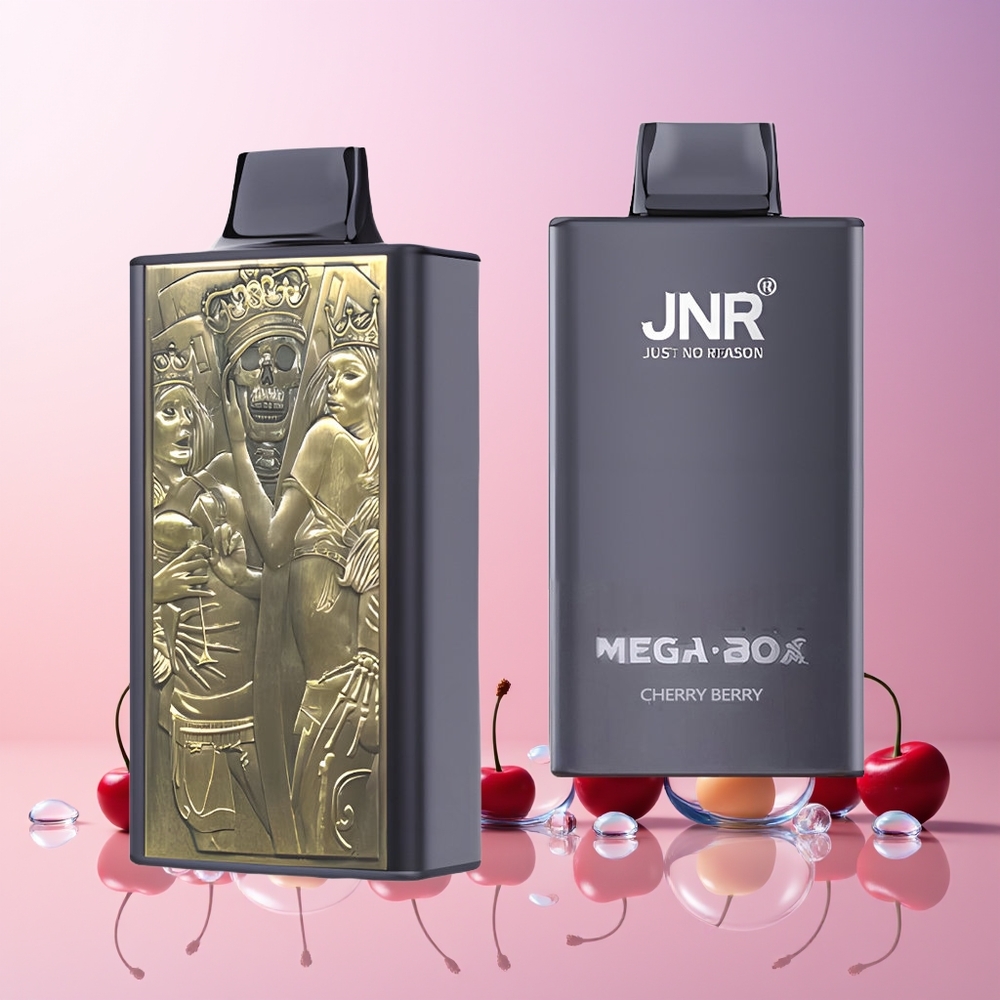 JNR Mega Box 25000 Puffs Disposable Vape – Dual Mesh Coil, 30ml E-liquid, Type-C Charge (Australia Wholesale) – Cherry Berry