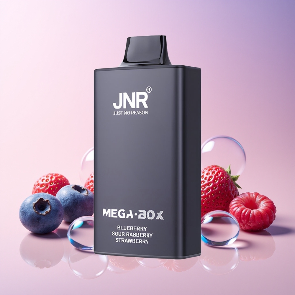 JNR Mega Box 25000 Puffs Disposable Vape – Dual Mesh Coil, Type-C Quick Charge, 30ml E-liquid (Blueberry Sour Raspberry Strawberry) | Australia Wholesale