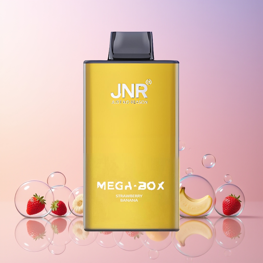 JNR Mega Box 25000 Puffs Strawberry Banana | 30mL 2% Nicotine | Dual Mesh Coil | Australia Wholesale