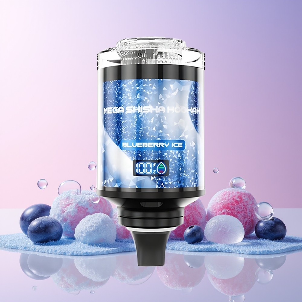 JNR Mega Shisha Hookah 100K Australia Wholesale – 60mL e-Liquid, 2200mAh Battery, Adjustable Airflow, Blueberry Ice