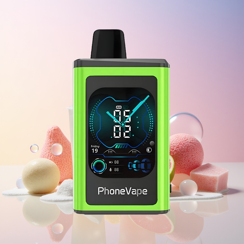 Australia Wholesale JNR PhoneVape 30000 Puffs Disposable Vape – Rechargeable, Turbo Mode, App Controlled, Sour Apple Ice