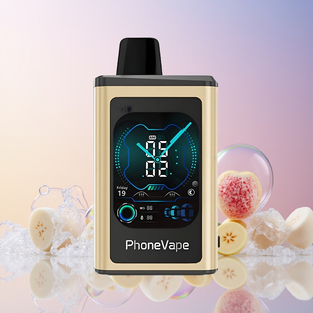 JNR PhoneVape 30000 Puffs Disposable Vape – Turbo Mode, App Controlled, Full Display Screen | Australia Wholesale (Banana Ice)