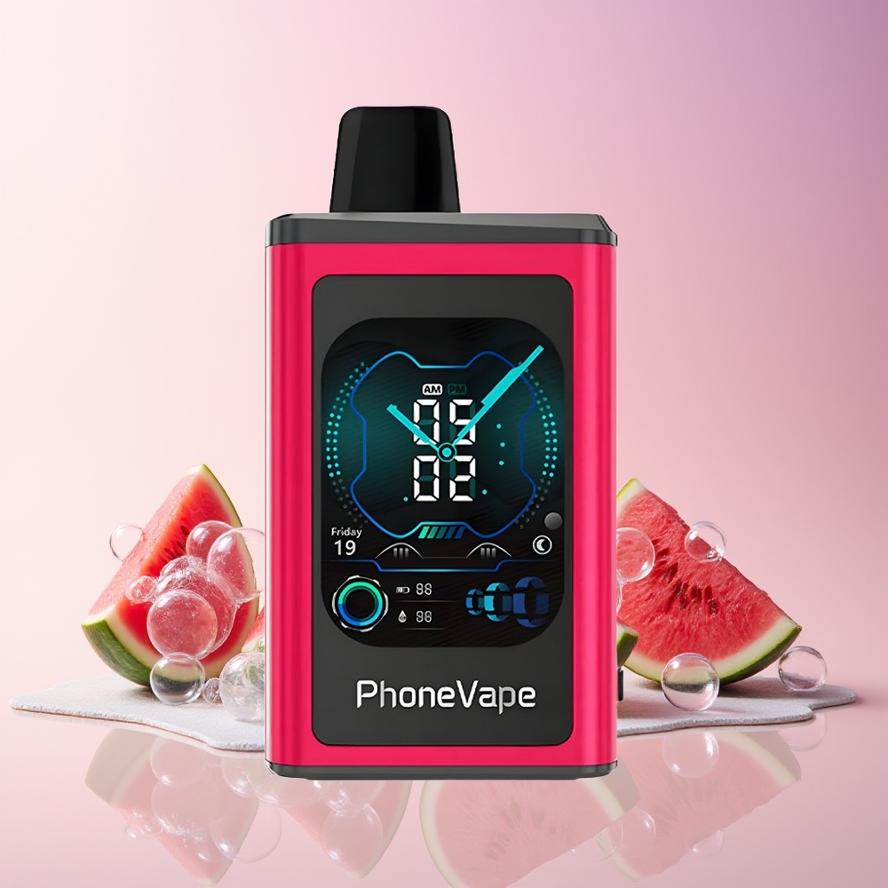 JNR PhoneVape 30000 Puffs Disposable Vape – Turbo Mode, App Controlled, Type-C Rechargeable (Australia Wholesale) – Watermelon Ice