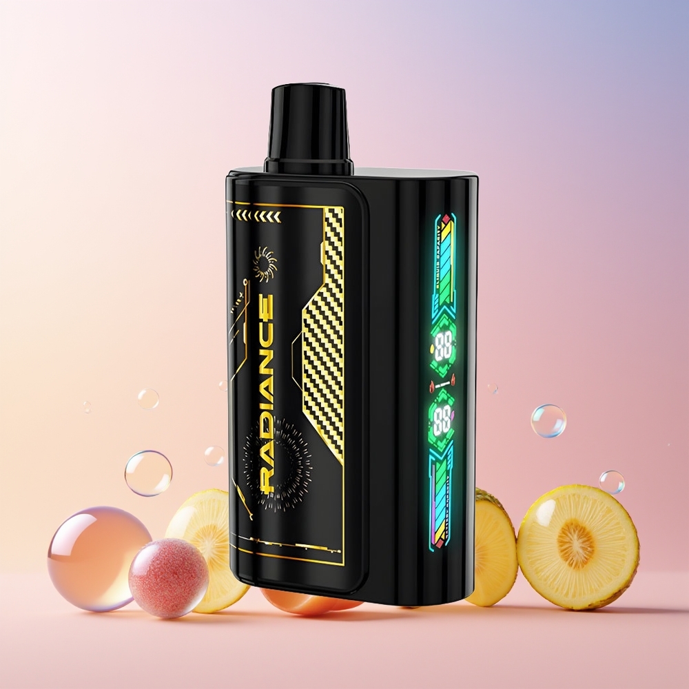 JNR Radiance 31000 Puffs Disposable Vape – 28ml E-liquid, Dual Mesh Coil, Rechargeable (Australia Wholesale) – Peach Mango Pineapple
