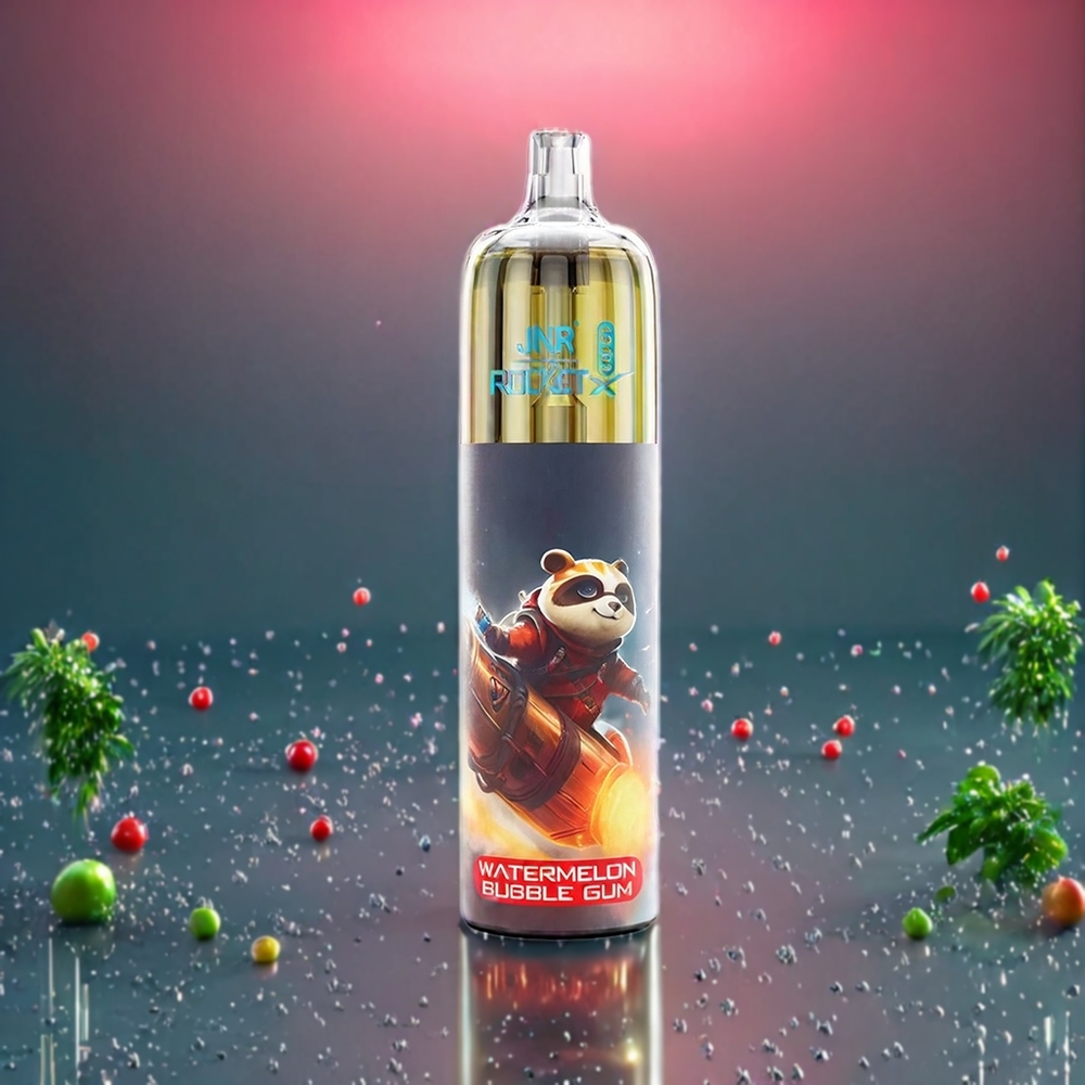 JNR Rocket X 12400 Puffs – Australia Wholesale | Compact, 850mAh, Type-C, RGB Lights, Watermelon Bubble Gum