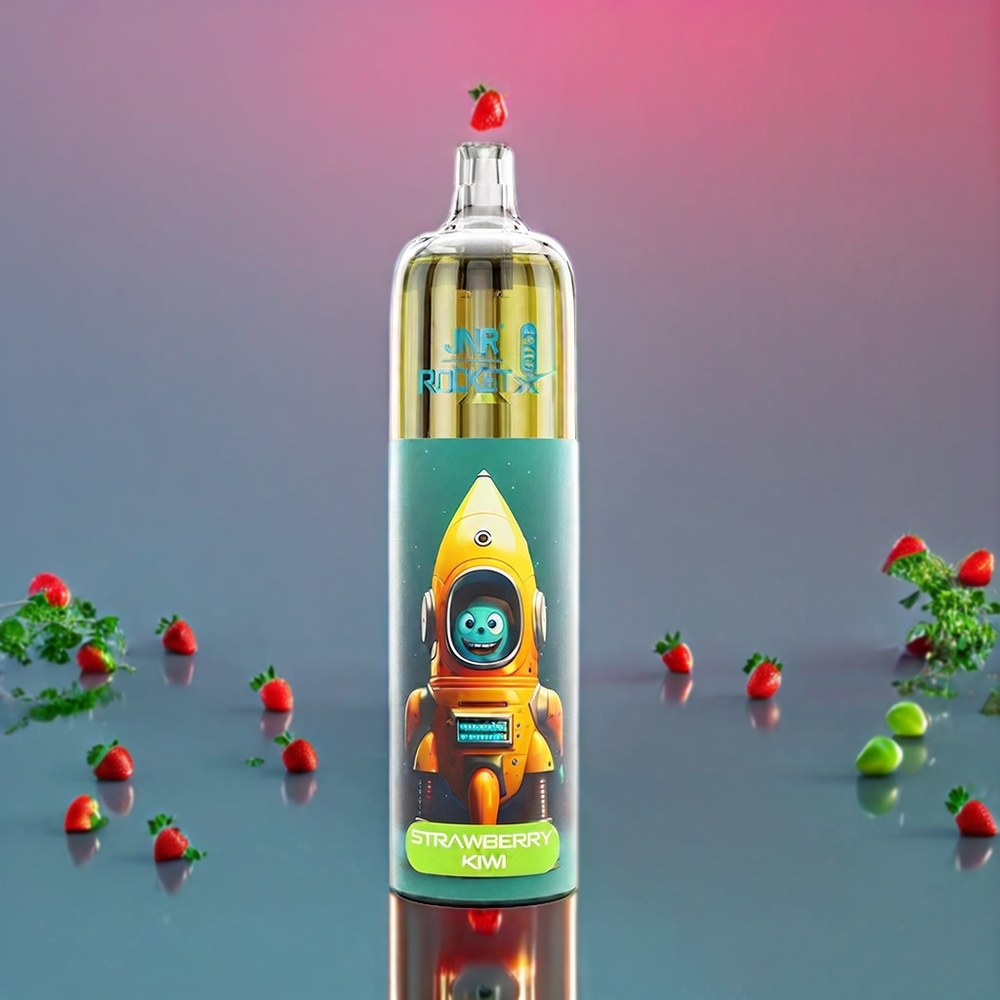 JNR Rocket X 12400 Puffs Australia Wholesale – Compact Rechargeable Vape with RGB Lights & Adjustable Airflow (Strawberry Kiwi)