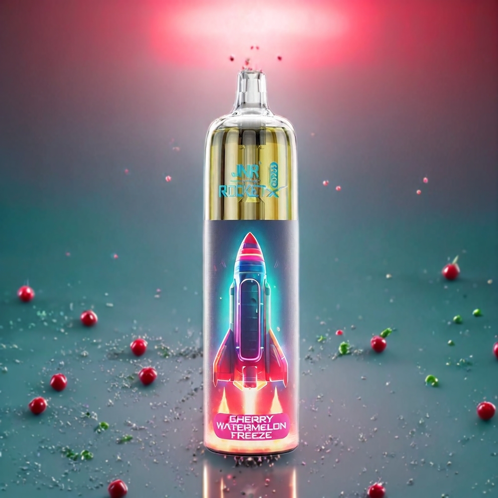 JNR Rocket X 12400 Puffs – Compact Rechargeable Vape with RGB Lights & Adjustable Airflow | Australia Wholesale | Cherry Watermelon Freeze
