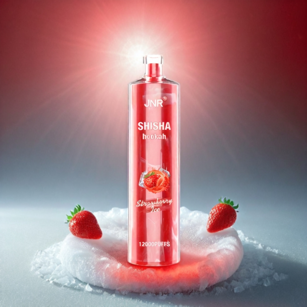 JNR Shisha Hookah 12000 Puffs Vape Strawberry Ice