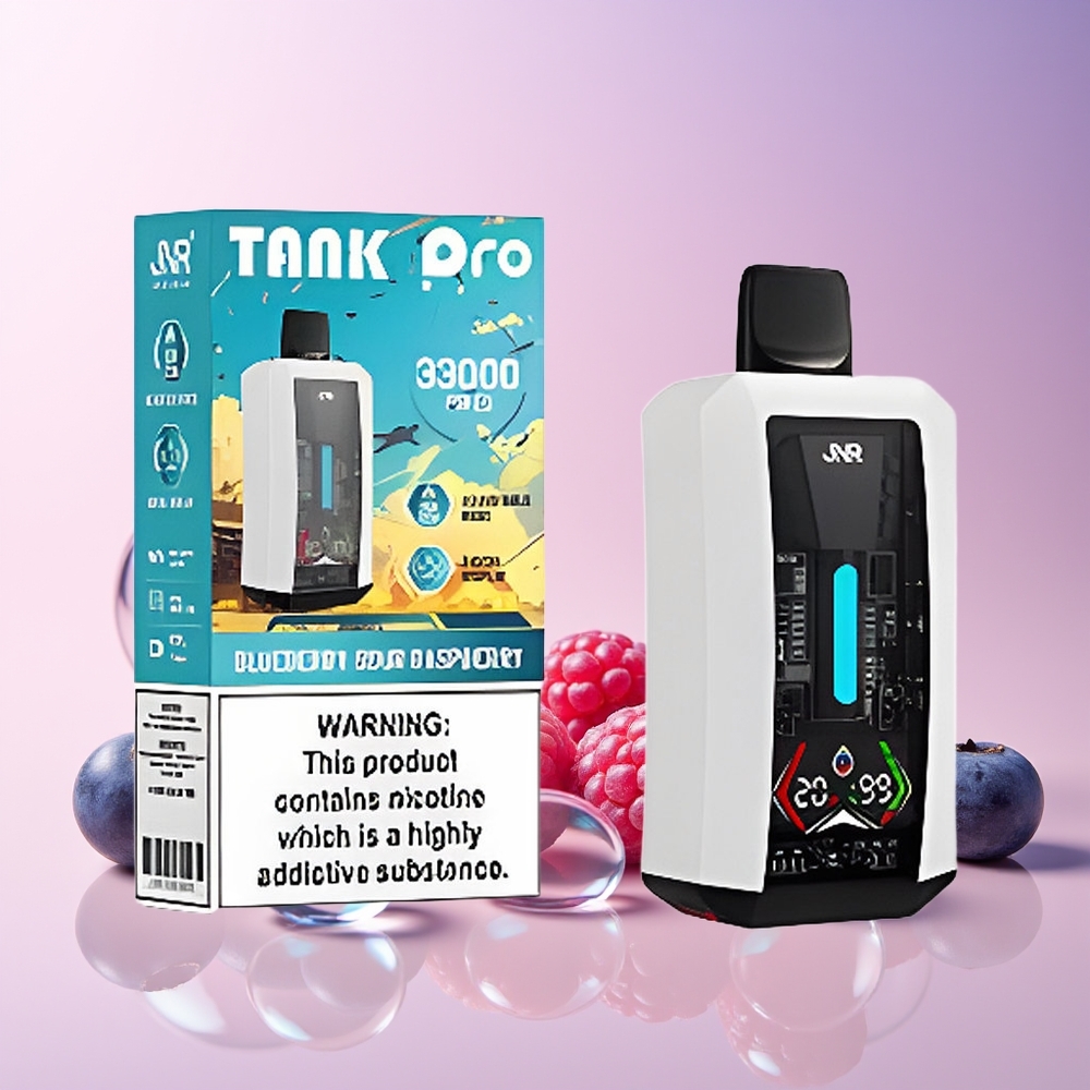 JNR Tank Pro 33000 Puffs – 28ml e-Liquid, Dual Mesh Coil, Type-C Charging – Australia Wholesale (Blueberry Sour Raspberry)