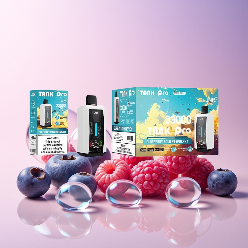 JNR Tank Pro 33000 Puffs – 28ml e-Liquid, Dual Mesh Coil, Type-C Charging – Australia Wholesale (Blueberry Sour Raspberry)
