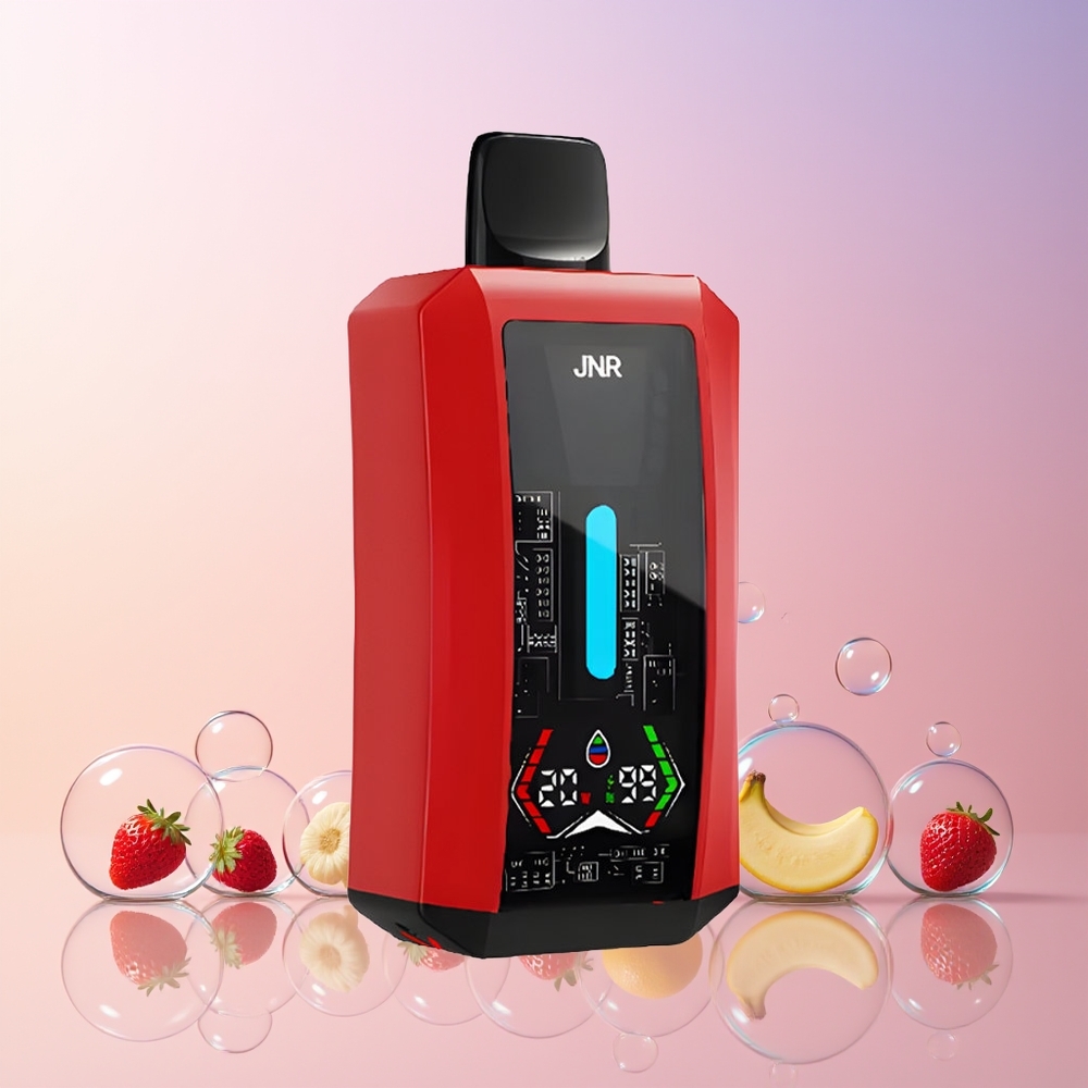 JNR Tank Pro 33000 Puffs Disposable Vape – 28mL e-Liquid, Dual Mesh Coil, Australia Wholesale (Strawberry Banana)