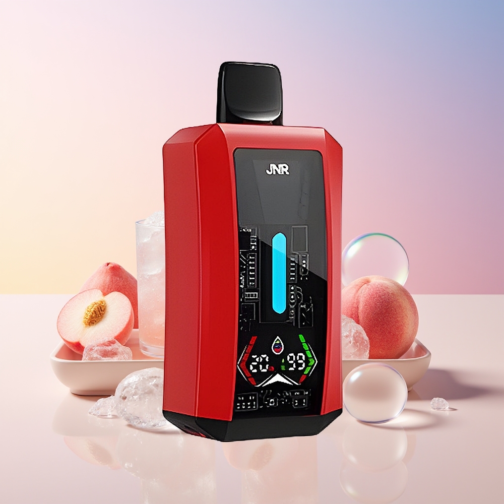 JNR Tank Pro 33000 Puffs Disposable Vape – 28ml e-Liquid, Dual Mesh Coil, Australia Wholesale (Summer Peach Ice)
