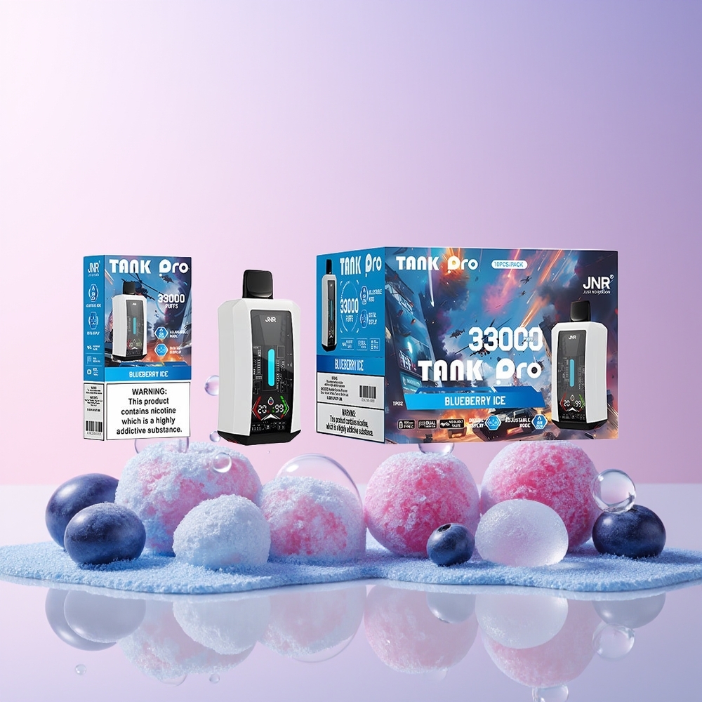 JNR Tank Pro 33000 Puffs Disposable Vape – 28ml e-Liquid, Dual Mesh Coil, Type-C Charging (Australia Wholesale) – Blueberry Ice